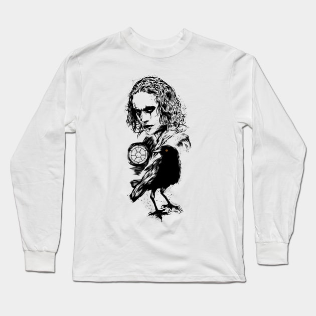 The Crow Long Sleeve T-Shirt by JORDYGRAPH